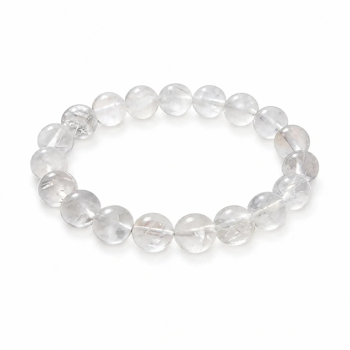 Clear quartz natural stone bracelet chosen for symbolic clarity and everyday gifting