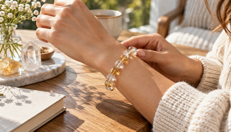 Why Wear Quartz Citrine Bracelet? - QZENI crystal bracelet guide