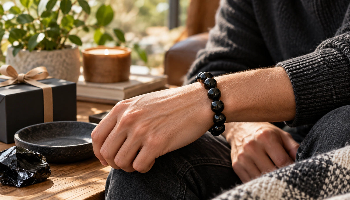 The Case For Obsidian Bracelet - QZENI natural crystal jewelry guide
