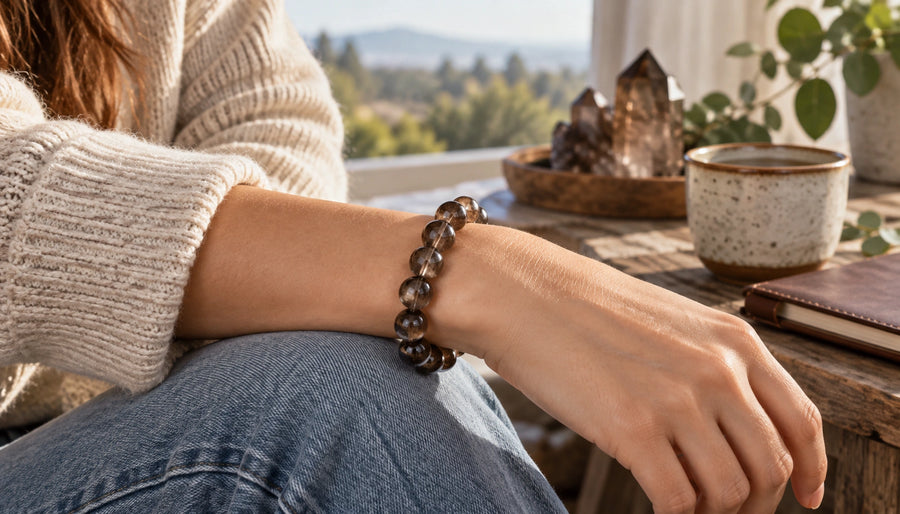 Smoky Quartz Bracelet Quality Checklist - QZENI crystal bracelet guide