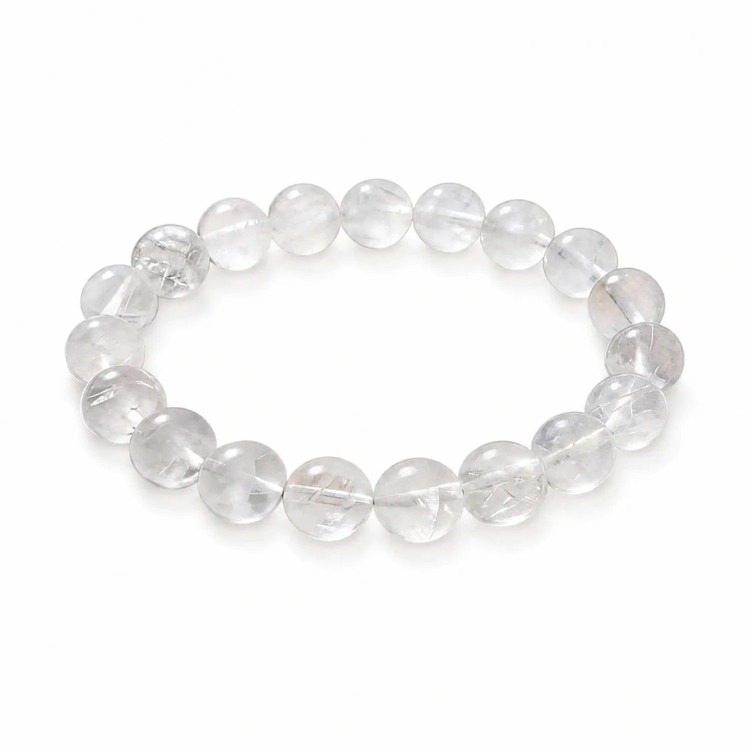 10mm Clear Quartz Bracelet - 01 clear quartz clarity style bracelet main image