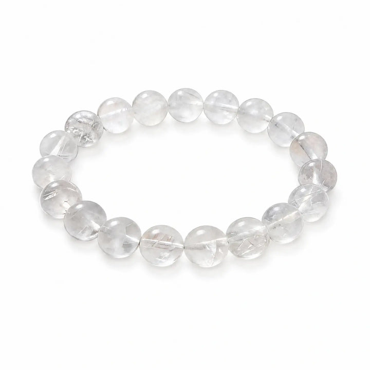 10mm Clear Quartz Bracelet - 01 clear quartz clarity style bracelet main image