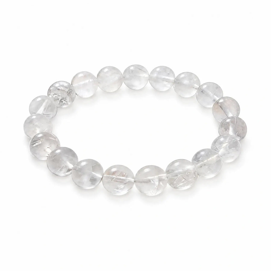 10mm Clear Quartz Bracelet - 01 clear quartz clarity style bracelet main image