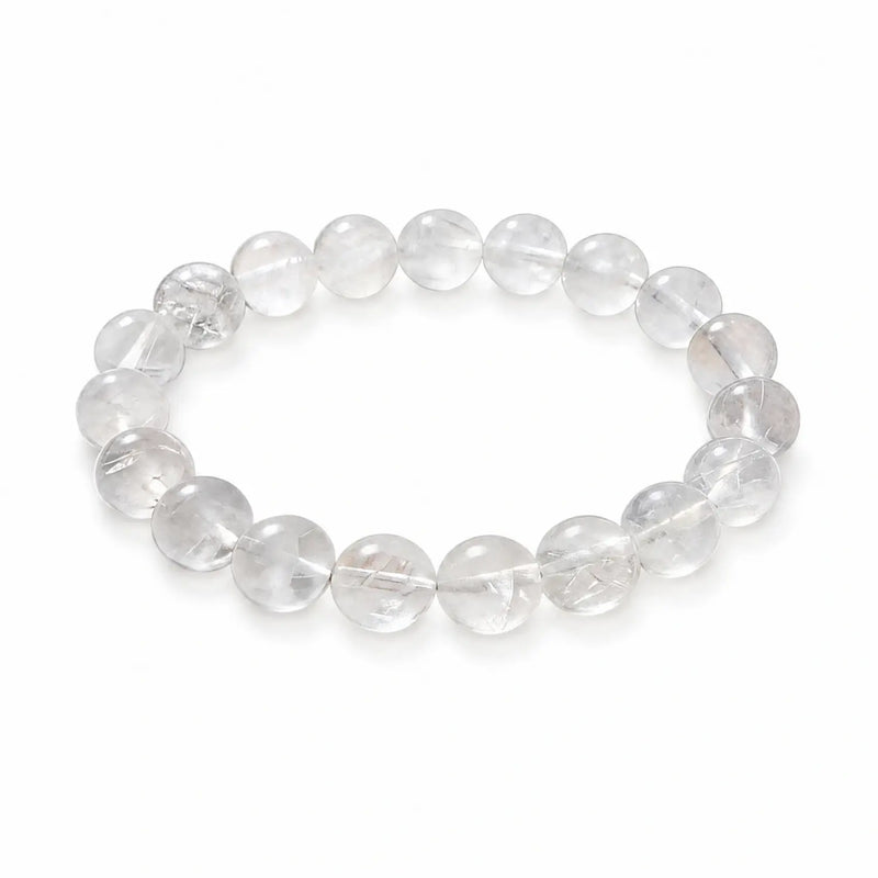 10mm Clear Quartz Bracelet - 01 clear quartz clarity style bracelet main image